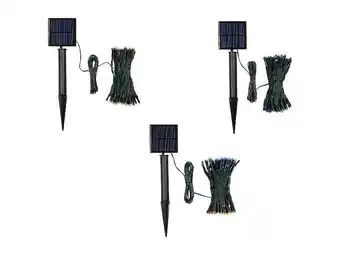 Lidl LIVARNO home LED-lichtsnoer op zonne-energie 100 LED's aanbieding