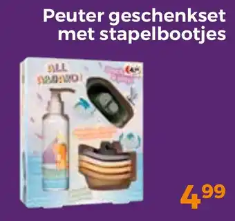 Trekpleister Peuter geschenkset met stapelbootjes aanbieding