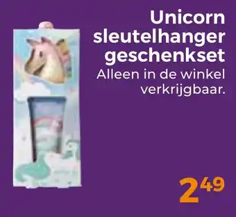 Trekpleister Unicorn sleutelhanger geschenkset aanbieding