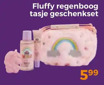 Trekpleister Fluffy regenboog tasje geschenkset aanbieding