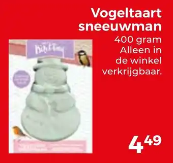 Trekpleister Vogeltaart sneeuwman aanbieding