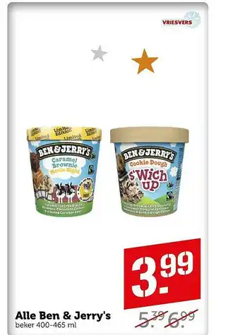 Coop Alle Ben & Jerry's aanbieding