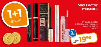 Trekpleister Max Factor mascara aanbieding