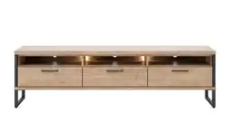 Happy@Home Pantin, lowboard 190 cm - 3-laden + 3-niches (+ LED) aanbieding