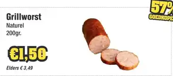 Budget Food Grillworst Naturel aanbieding