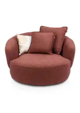 Xooon Cervos, fauteuil draaibaar - rond 130cm incl. 1 kussen 60x60 + 1 kussen 45x45 aanbieding