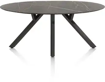 Xooon Minato, eetkamertafel - ellips - 210 x 105 cm. - Onyx aanbieding