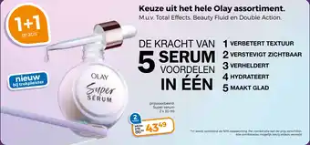 Trekpleister Olay Super serum aanbieding