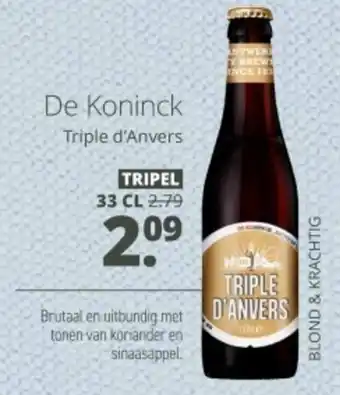 Mitra De Koninck Triple d'Anvers aanbieding