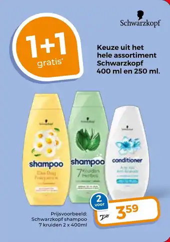 Trekpleister Schwarzkopf shampoo aanbieding