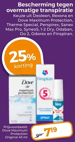 Trekpleister Bescherming tegen overmatige transpiratie aanbieding