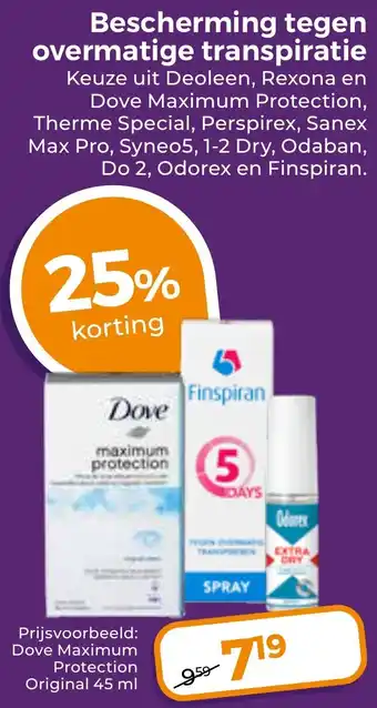 Trekpleister Bescherming tegen overmatige transpiratie aanbieding