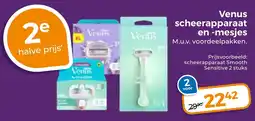 Trekpleister Venus scheerapparaat en mesjes aanbieding