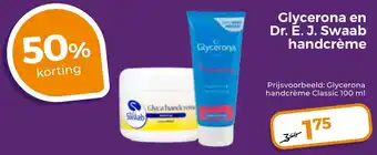 Trekpleister Glycerona en Dr. E. J. Swaab handcrème aanbieding