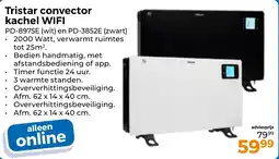 Trekpleister Tristar convector kachel WIFI aanbieding