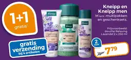 Trekpleister Kneipp en Kneipp men aanbieding