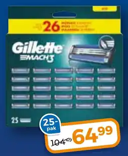 Trekpleister Gillette Mach3 aanbieding