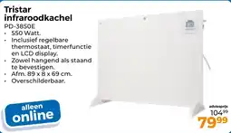 Trekpleister Tristar infraroodkachel aanbieding