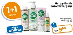 Trekpleister Happy Earth babyverzorging aanbieding