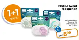 Trekpleister Philips Avent fopspenen aanbieding
