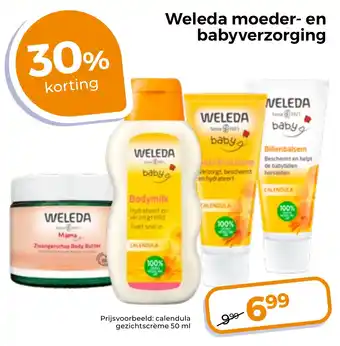 Trekpleister Weleda moeder- en babyverzorging aanbieding