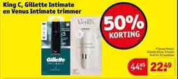 Kruidvat King C, Gillette Intimate en Venus Intimate trimmer aanbieding