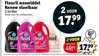Kruidvat Fleuril wasmiddel Renew vloeibaar aanbieding