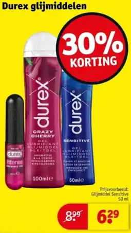 Kruidvat Durex glijmiddelen aanbieding