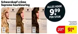 Kruidvat Schwarzkopf crème Supreme haarkleuring aanbieding