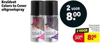 Kruidvat Kruidvat Colors to Cover uitgroeispray aanbieding