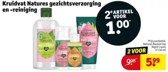 Kruidvat Kruidvat Natures gezichtsverzorging en reiniging aanbieding