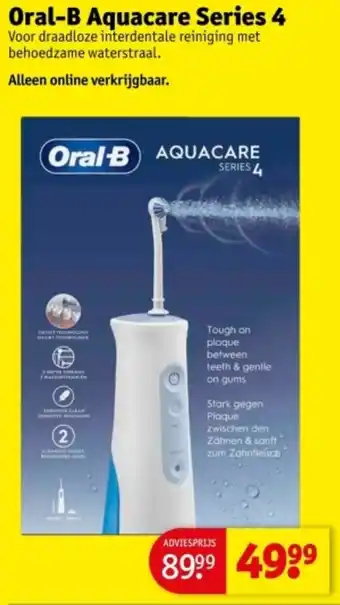 Kruidvat Oral-B Aquacare Series 4 aanbieding
