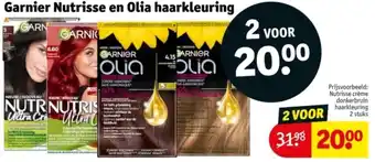 Kruidvat Garnier Nutrisse en Olia haarkleuring aanbieding