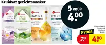 Kruidvat Kruidvat gezichtsmasker aanbieding