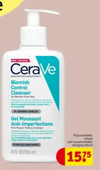 Kruidvat Cerave anti-onzuiverheden reiniging aanbieding