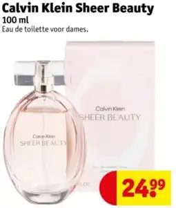 Kruidvat Calvin Klein Sheer Beauty aanbieding
