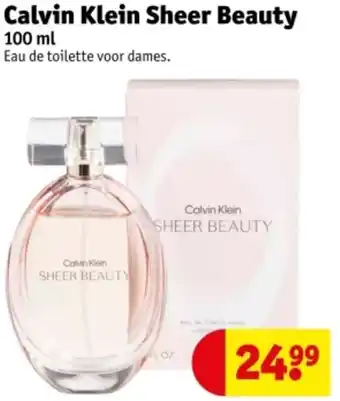 Kruidvat Calvin Klein Sheer Beauty aanbieding
