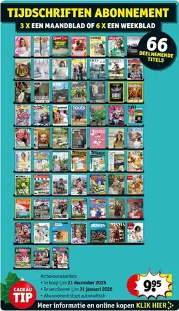 Kruidvat Tijdschriften abonnement aanbieding