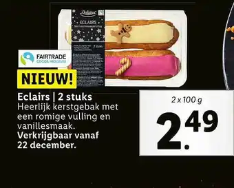 Lidl Delicieux Eclairs | 2 Stuks aanbieding