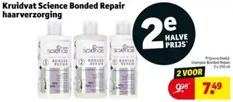 Kruidvat Kruidvat Science Bonded Repair haarverzorging aanbieding