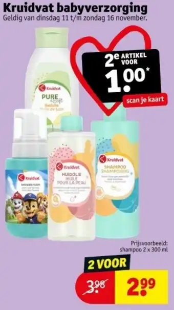 Kruidvat Kruidvat babyverzorging aanbieding