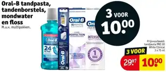 Kruidvat Oral-B tandpasta, tandenborstels, mondwater en floss aanbieding