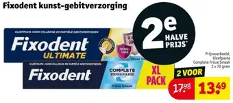 Kruidvat Fixodent kunst-gebitverzorging aanbieding