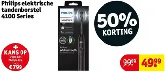 Kruidvat Philips elektrische tandenborstel 4100 Series aanbieding