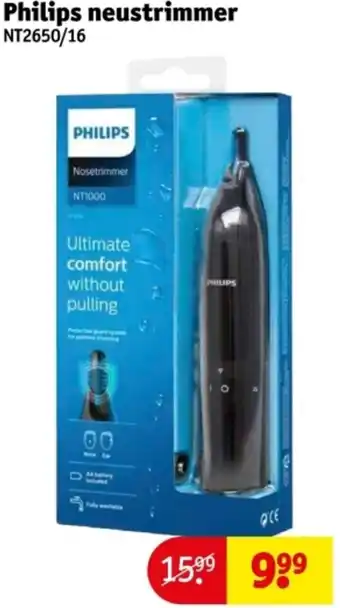Kruidvat Philips neustrimmer NT2650/16 aanbieding