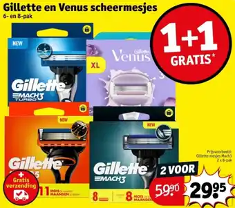 Kruidvat Gillette en Venus scheermesjes aanbieding