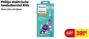 Kruidvat Philips elektrische tandenborstel Kids aanbieding
