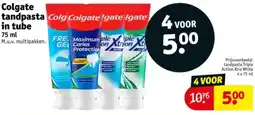 Kruidvat Colgate tandpasta in tube aanbieding