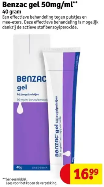 Kruidvat Benzac gel 50mg/ml aanbieding