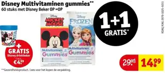 Kruidvat Disney Multivitaminen gummies aanbieding